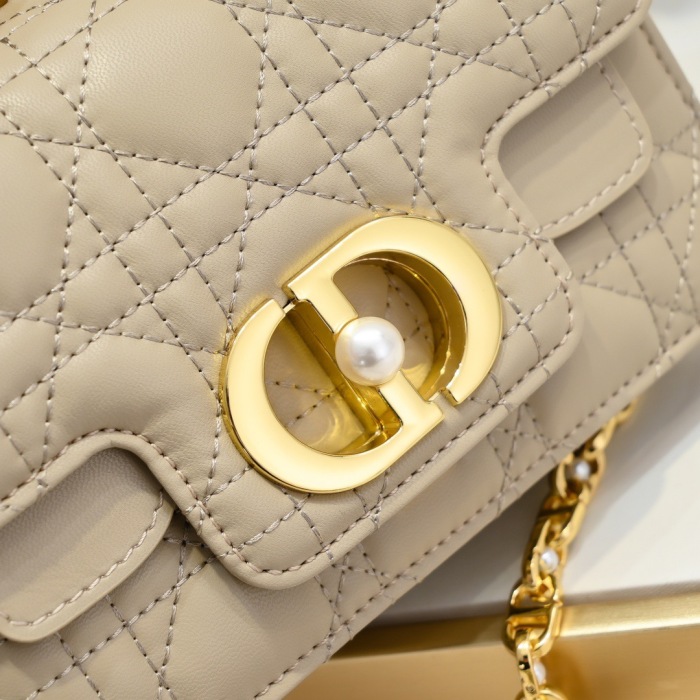 Dior Mini Dior Jolie Top Handle Women Shoulder Bags 19*12*6cm