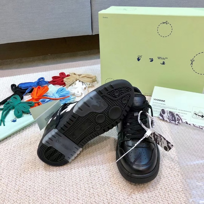 OFF White Out of Office Calf Leather Sneaker Size 35-45   6-Color