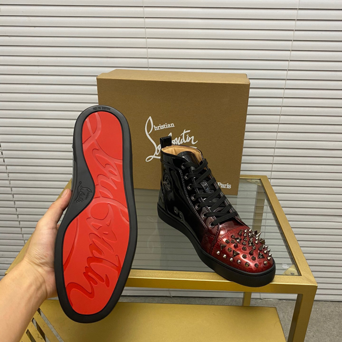 Christian Louboutin Lou Pik Pik High-Top Sneaker Size 36-46  7-Color