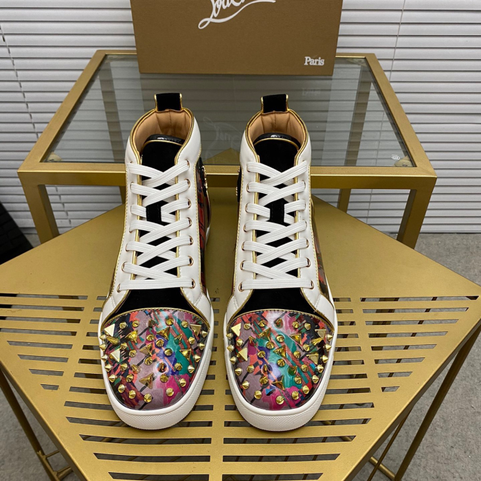 Christian Louboutin Lou Pik Pik High-Top Sneaker Size 36-46  7-Color