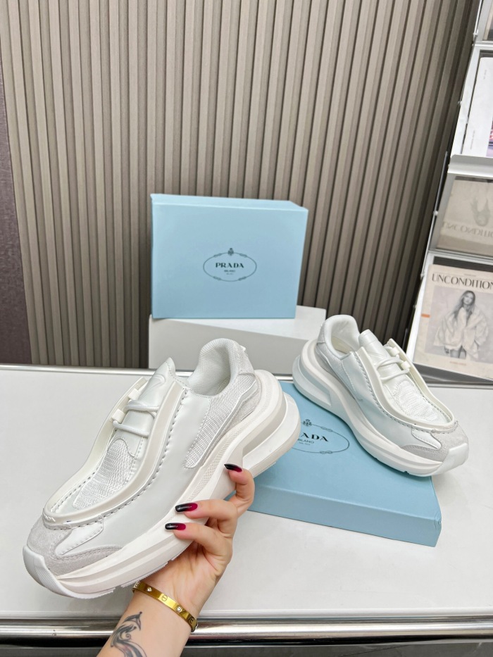 Prada 2024 New Systeme brushed leather dad Sneaker Size 36-45