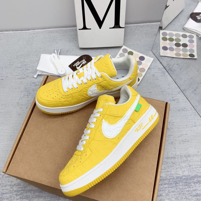 Louis Vuitton x Off White x Air Force 1 Sneaker Size 36-45   8-Color