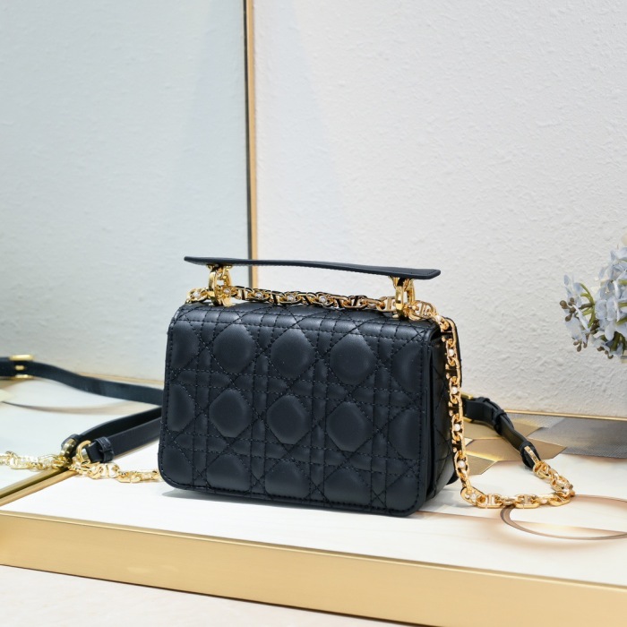 Dior Mini Dior Jolie Top Handle Women Shoulder Bags 19*12*6cm