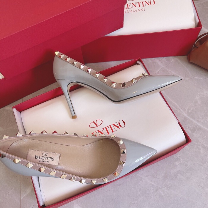 Valentino Rockstud Patent-Leather Pumps Size 35-41 8-Color