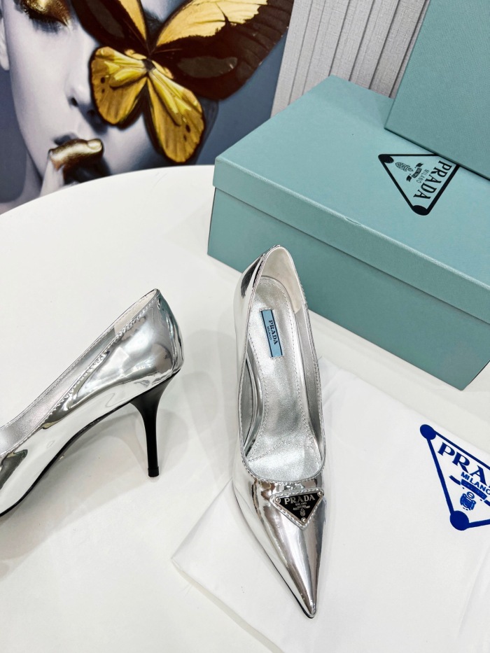 Prada Brushed Leather Pumps Size 35-41 8-Color