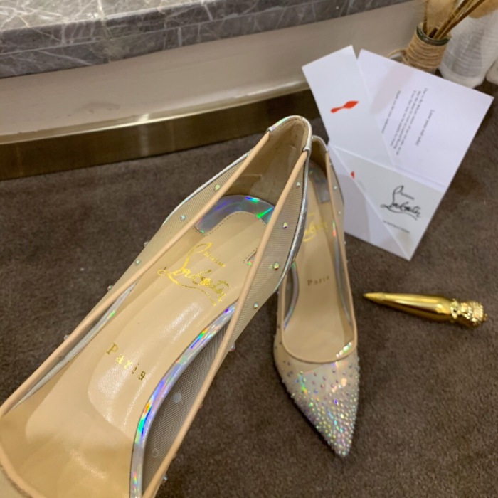 Christian Louboutin Follies Strasss Pumps Size 35-41 5-Color
