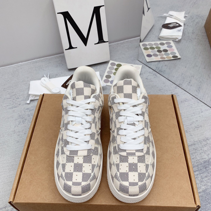 Louis Vuitton x Off White x Air Force 1 Sneaker Size 36-45   9-Color