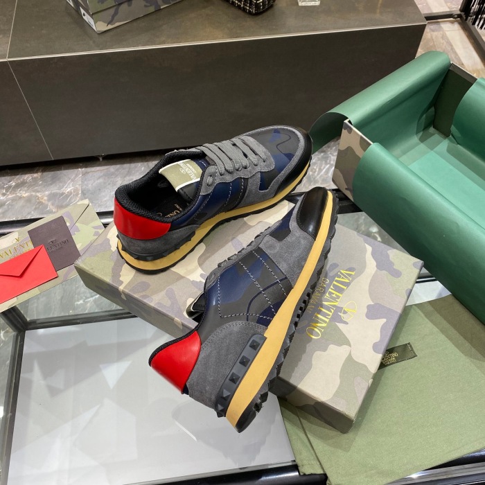 Valentino Camouflage Rockrunner Sneaker Size 39-45   11-Color