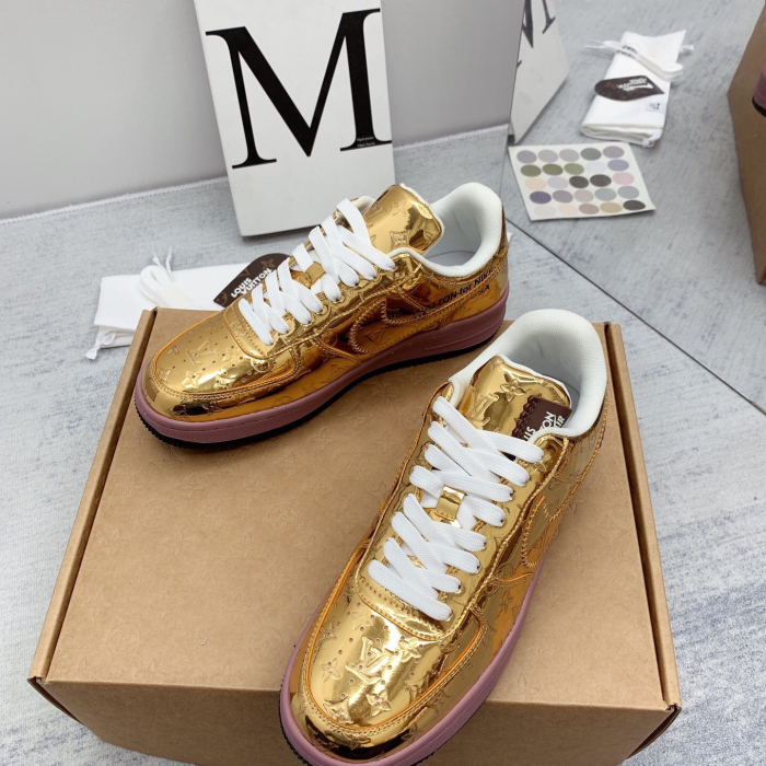 Louis Vuitton x Off White x Air Force 1 Sneaker Size 36-45   9-Color