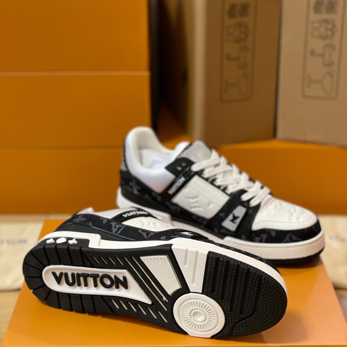 Louis Vuitton Trainer Monogram denim Sneaker Size 36-46  5-Color