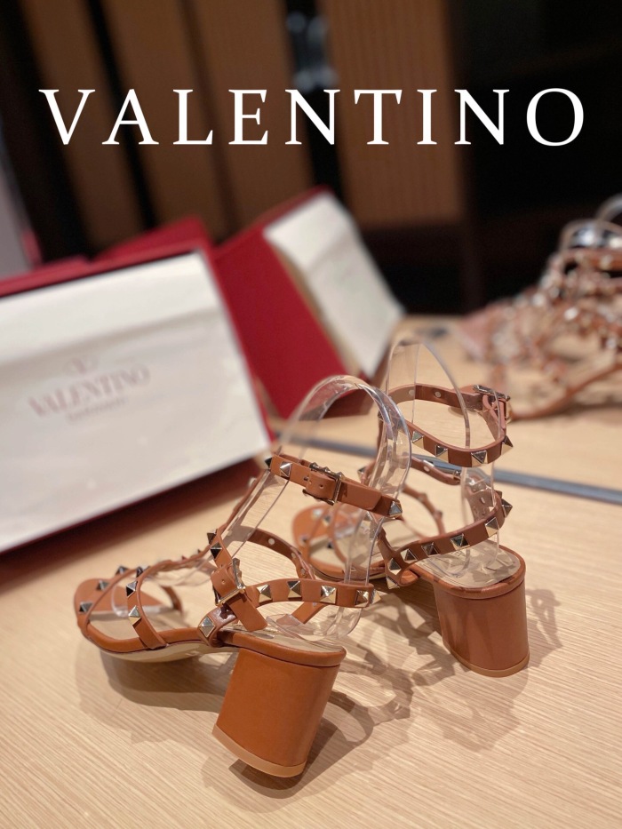 Valentino Rockstud Calfskin Ankle Strap Pumps Size 35-41 6-Color
