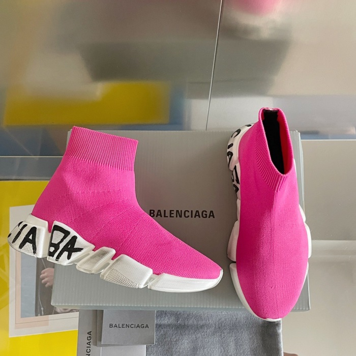 Balenciaga Speed 2.0 Graffiti Sneaker Size 35-45  5-Color