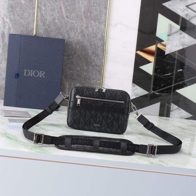 Dior Oblique Galaxy Men Shoulder Bags Size 22*15*6cm