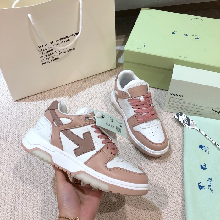 OFF White Out of Office Calf Leather Sneaker Size 35-45   6-Color