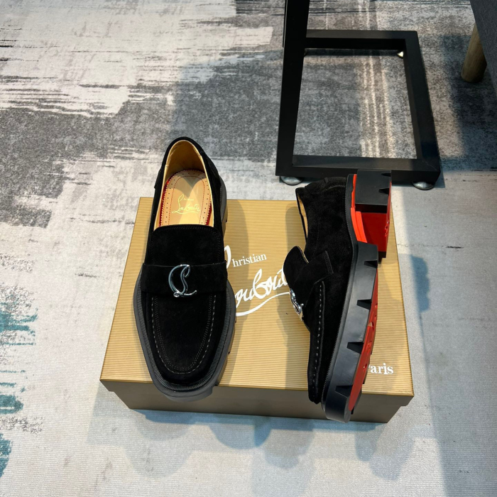 Christian Louboutin CL Moc Lug Strass Loafers Size 39-45 3-Color