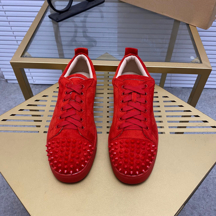 Christian Louboutin Louis Junior Spikes Sneaker Size 36-46  10-Color