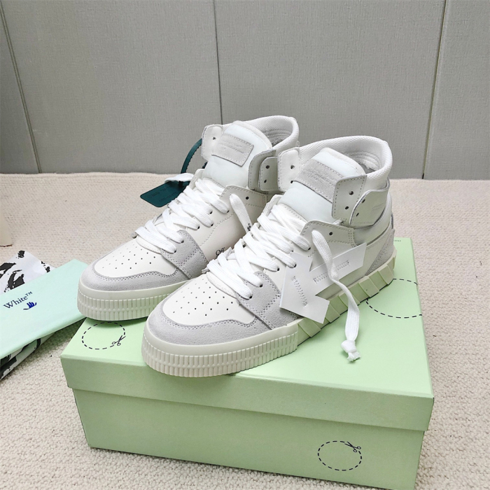 OFF White Floating Arrow High Top Vulc Sneaker Size 36-45   6-Color