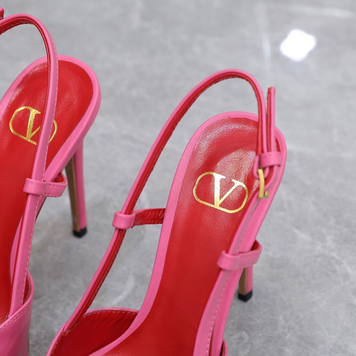Valentino Vlogo Signature Calfskin Slingback Pumps Size 35-41 4-Color