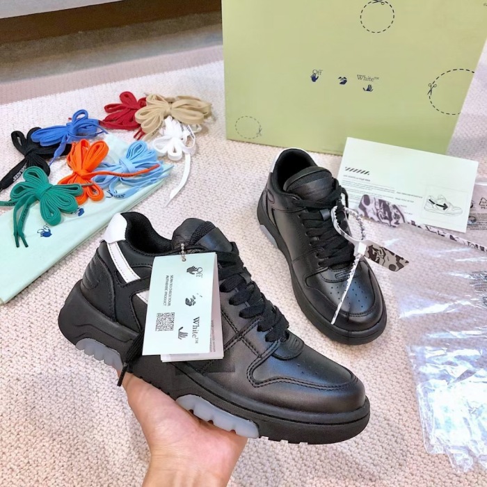 OFF White Out of Office Calf Leather Sneaker Size 35-45   6-Color