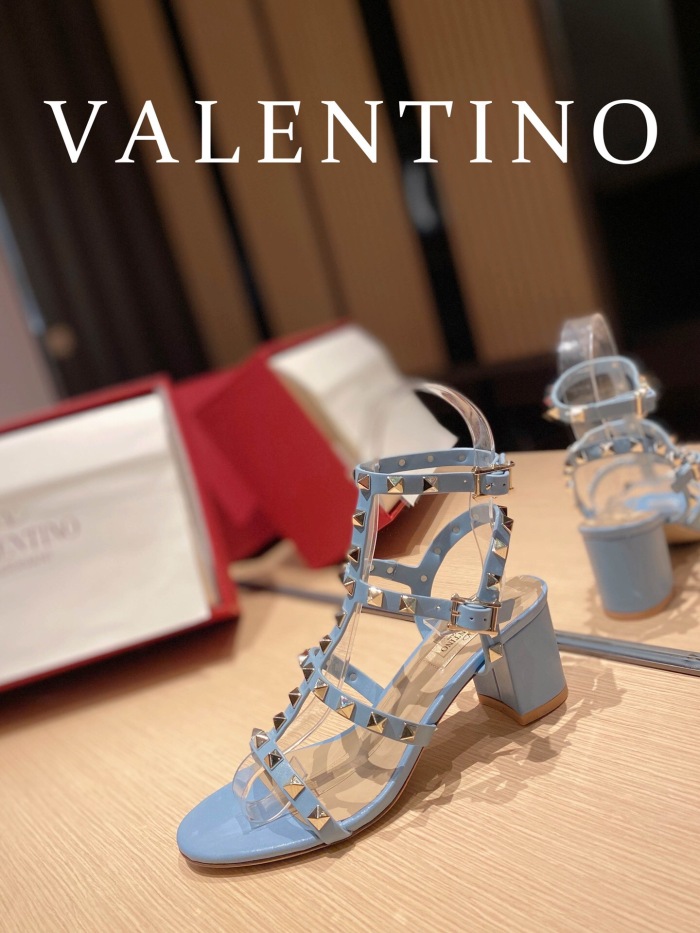 Valentino Rockstud Calfskin Ankle Strap Pumps Size 35-41 6-Color