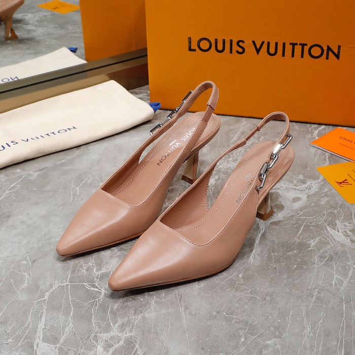 Louis Vuitton Sparkle Slingback Pumps Size 35-41 3-Color