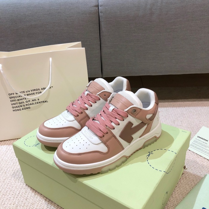 OFF White Out of Office Calf Leather Sneaker Size 35-45   6-Color