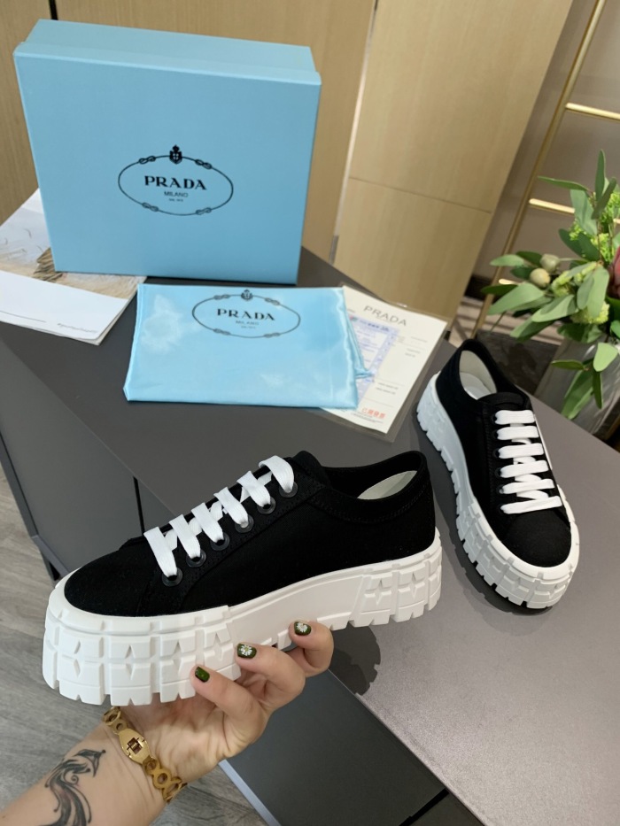 Prada 2024 New Double Wheel Re-Nylon gabardine Sneaker Size 36-41