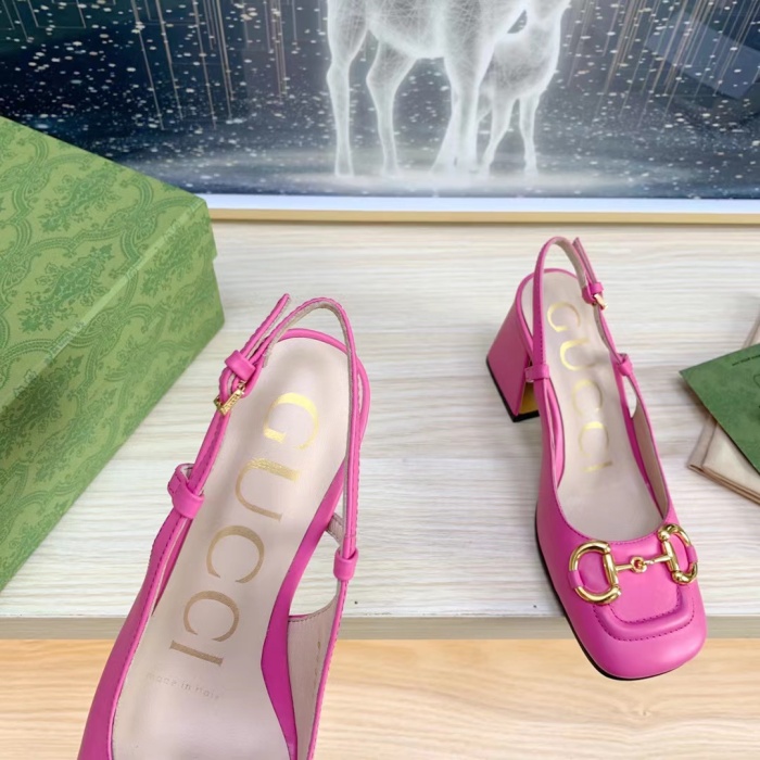 Gucci Slingback With Horsebit Pumps Size 35-41 4-Color
