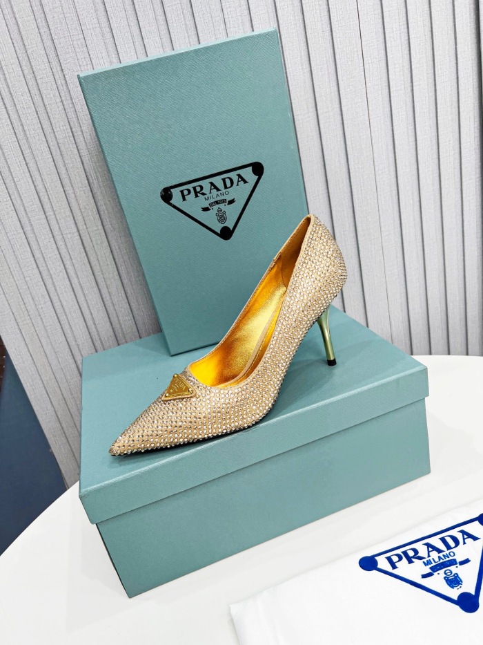 Prada Brushed Leather Pumps Size 35-41 3-Color