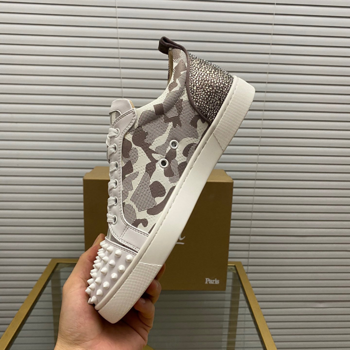 Christian Louboutin Louis Junior Spikes Sneaker Size 36-46  9-Color