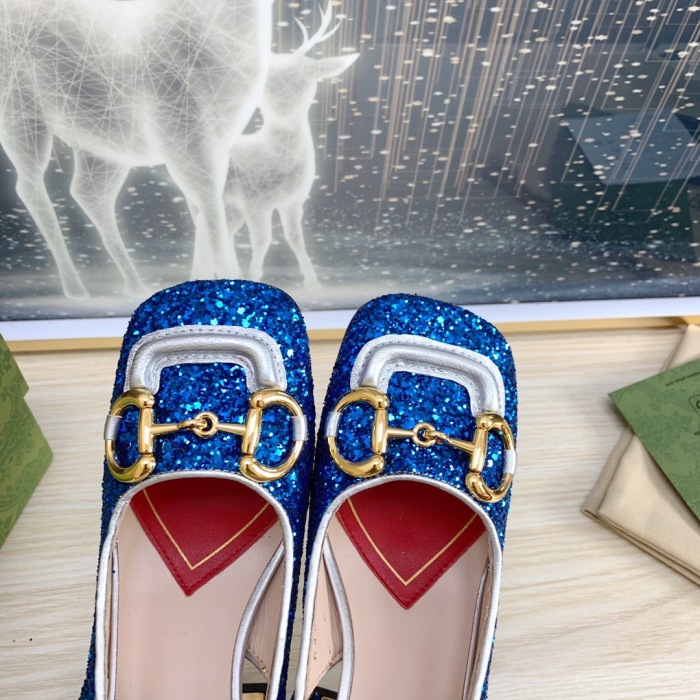 Gucci Slingback With Horsebit Pumps Size 35-41 5-Color