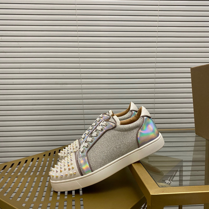 Christian Louboutin Louis Junior Spikes Sneaker Size 36-46  10-Color