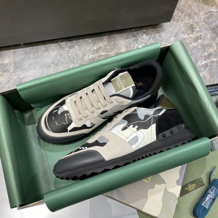 Valentino Camouflage Rockrunner Sneaker Size 39-45   11-Color