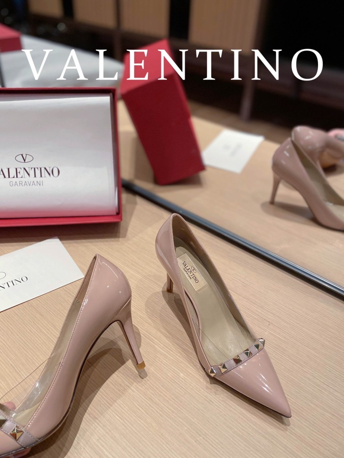 Valentino Rockstud Patent-Leather Pumps Size 35-41 3-Color