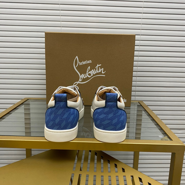 Christian Louboutin Louis Junior Spikes Sneaker Size 36-46  10-Color