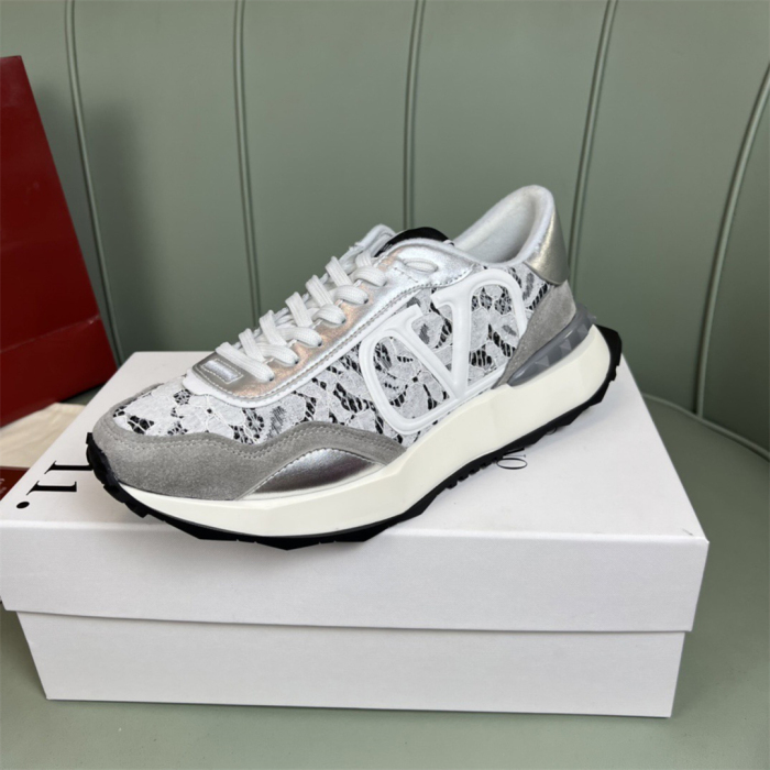 Valentino Lace and Mesh Lacerunner Sneaker Size 36-41   9-Color