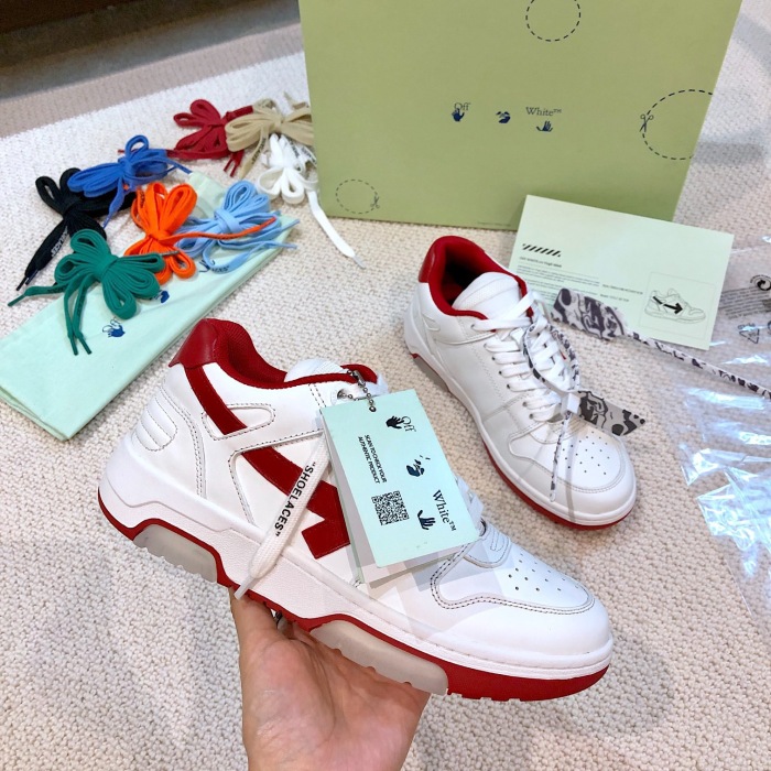 OFF White Out of Office Calf Leather Sneaker Size 35-45   8-Color