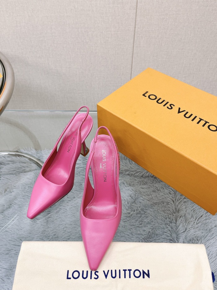 Louis Vuitton Sparkle Slingback Pumps Size 35-41 5-Color
