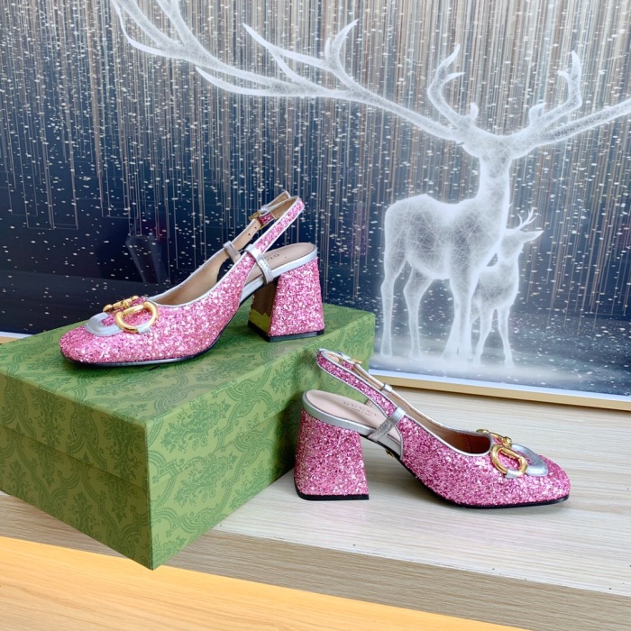Gucci Slingback With Horsebit Pumps Size 35-41 5-Color