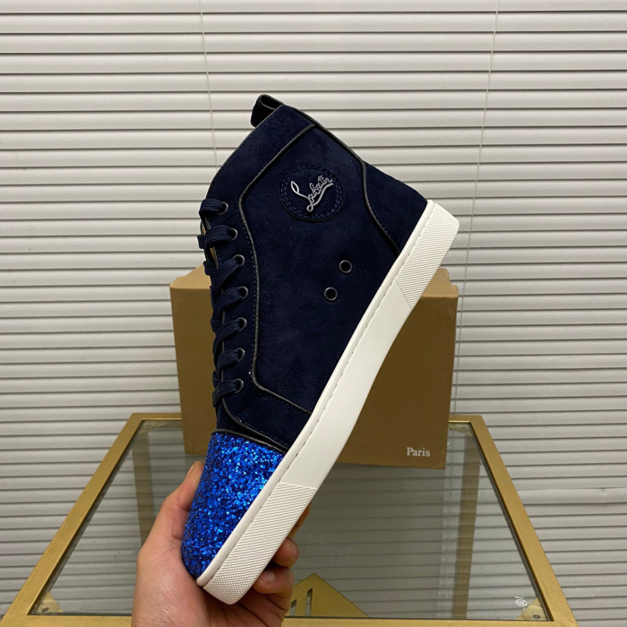 Christian Louboutin Louis High-Top Sneaker Size 36-46  7-Color