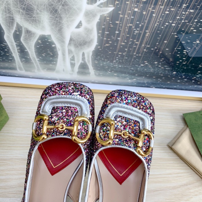Gucci Slingback With Horsebit Pumps Size 35-41 5-Color