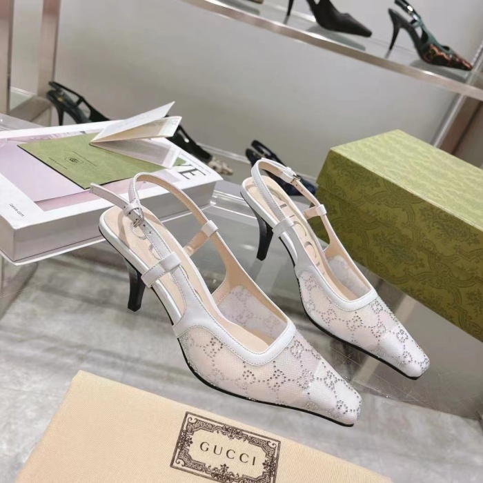 Gucci GG Slingback Pumps Size 35-41 4-Color