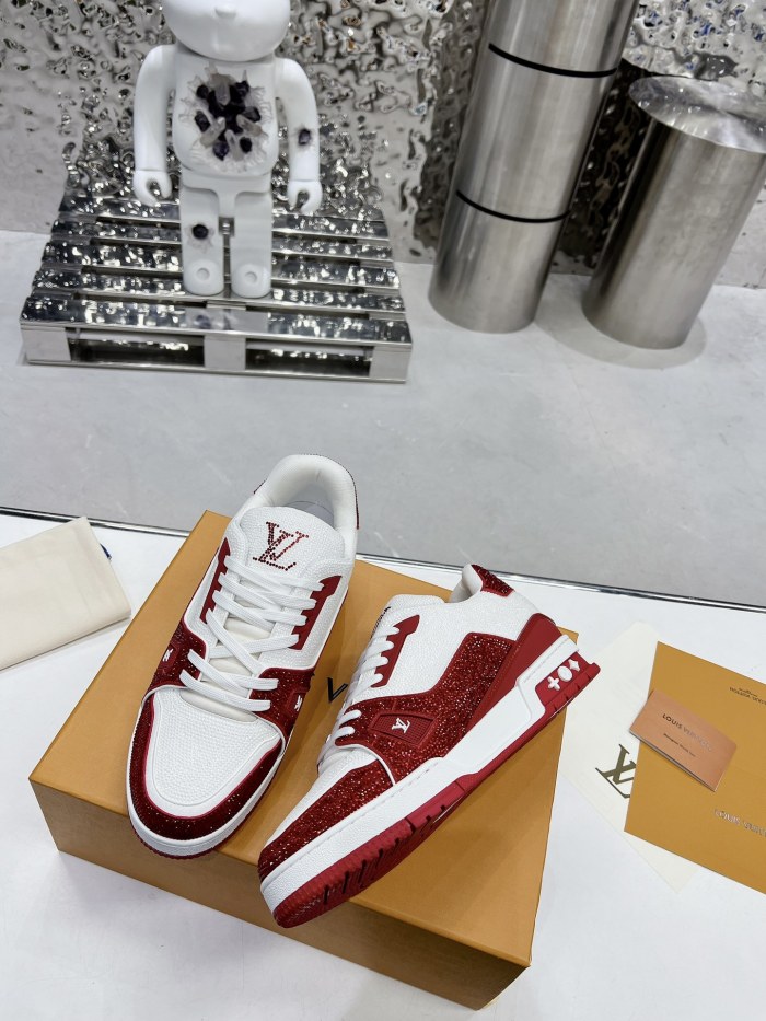 Louis Vuitton LV Trainer Diamond Sneaker Size 36-46
