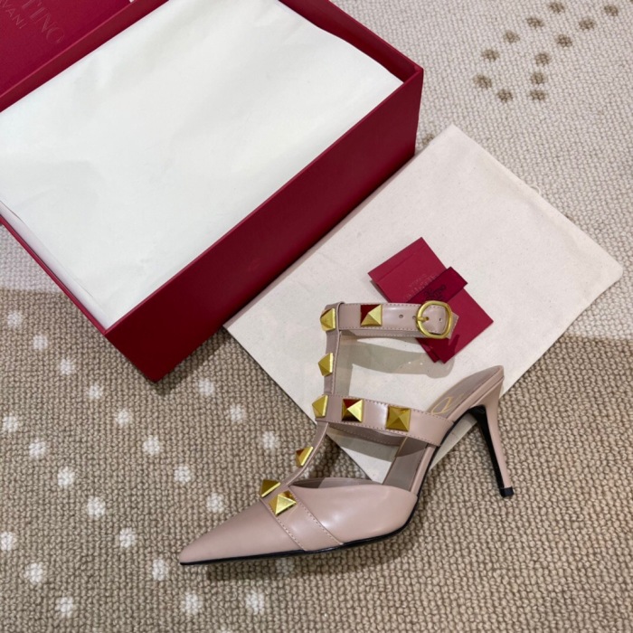 Valentino Roman Stud Calfskin Pumps Size 35-41 12-Color