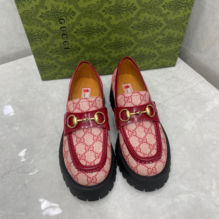 Gucci GG Lug Sole Loafers Size 35-41 3-Color