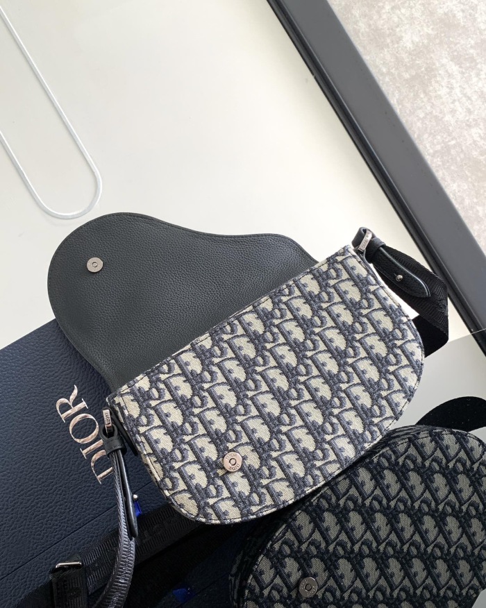 Dior Saddle Messenger Men Shoulder Bags Size 24.5*16.5*5.5cm
