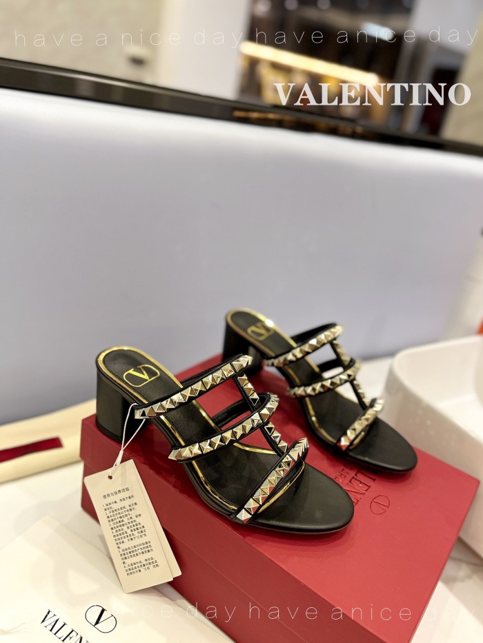 Valentino Rockstud Calfskin Leather Pumps Size 35-41 5-Color