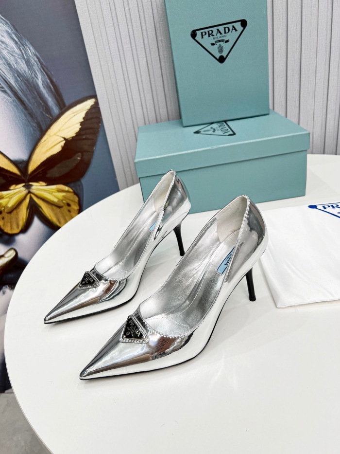 Prada Brushed Leather Pumps Size 35-41 8-Color
