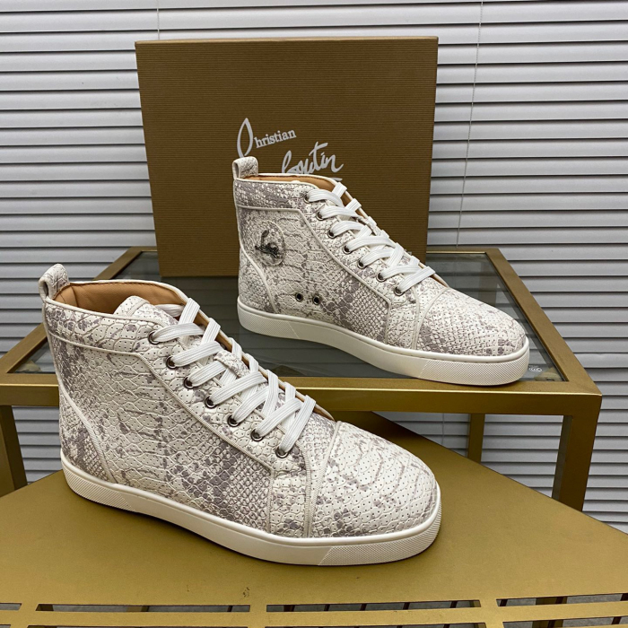 Christian Louboutin Louis High-Top Sneaker Size 36-46  8-Color
