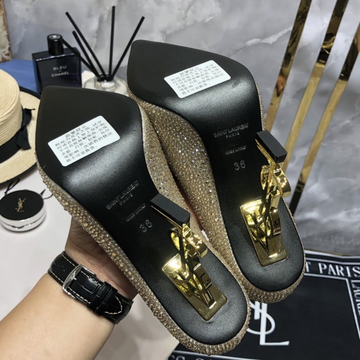 YSL Full Diamond Pumps Size 35-41